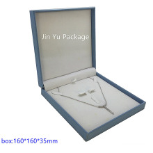 Jy-Jb37 Plastic PU Leather Gift Jewelry Packing Box for Necklace